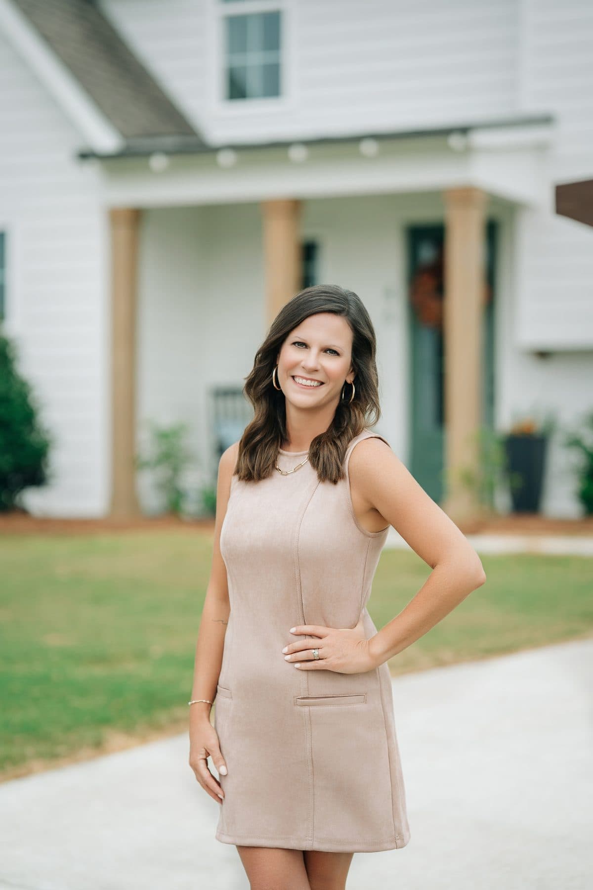 Shana Genenbacher at a newly built home