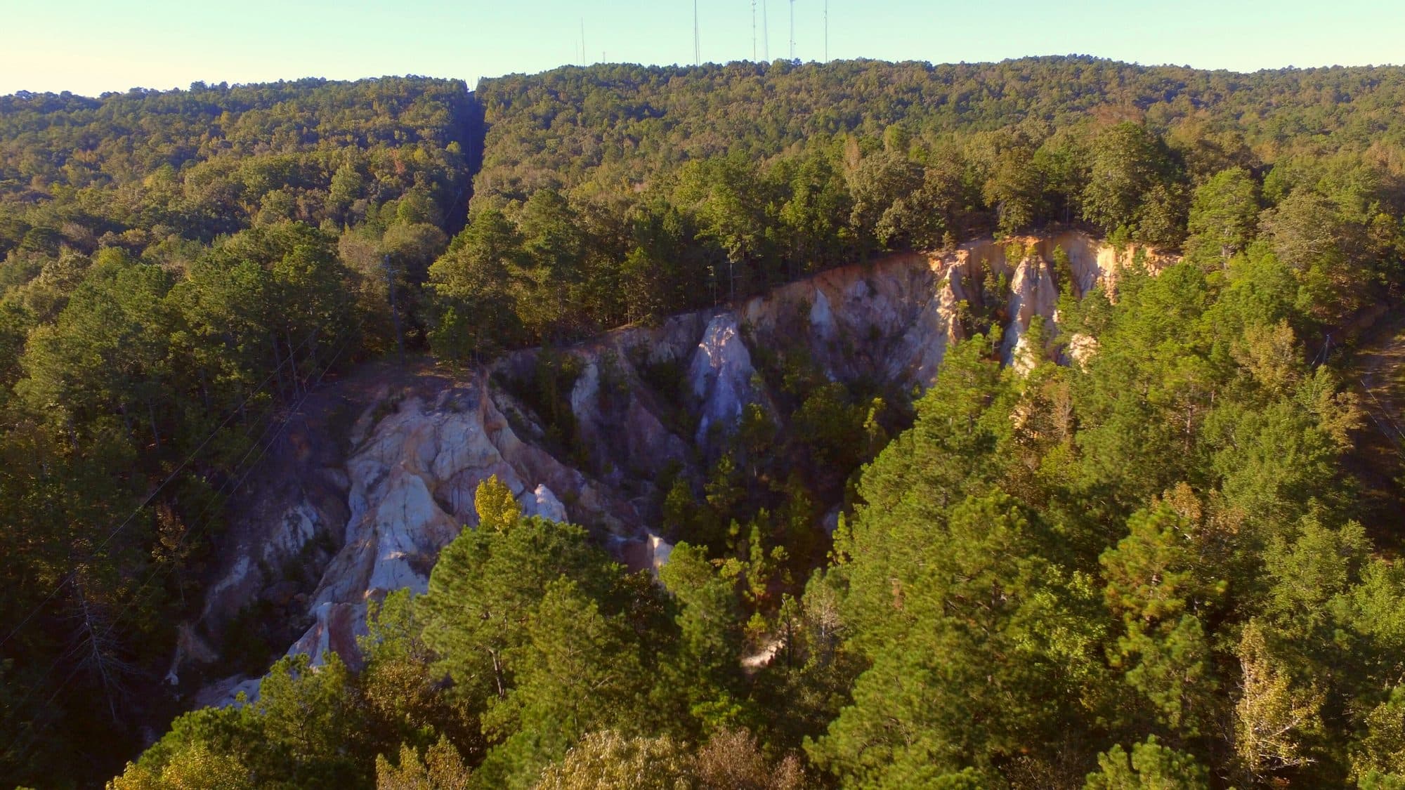 Looking across the Wetumpka impact crater